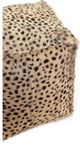 Moe's Home Collection Spotted Goat Cream Leopard Fur Pouf-2