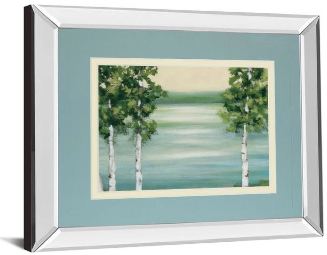 Classy Art Quiet Lake by Rita Vindeszia Mirror Framed Wall Art-1
