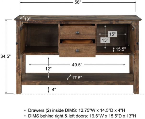Winners Only® Zoey Brown Sideboard-2
