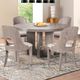 Furniture of America® Sterling West White Oak Round Dining Table-0