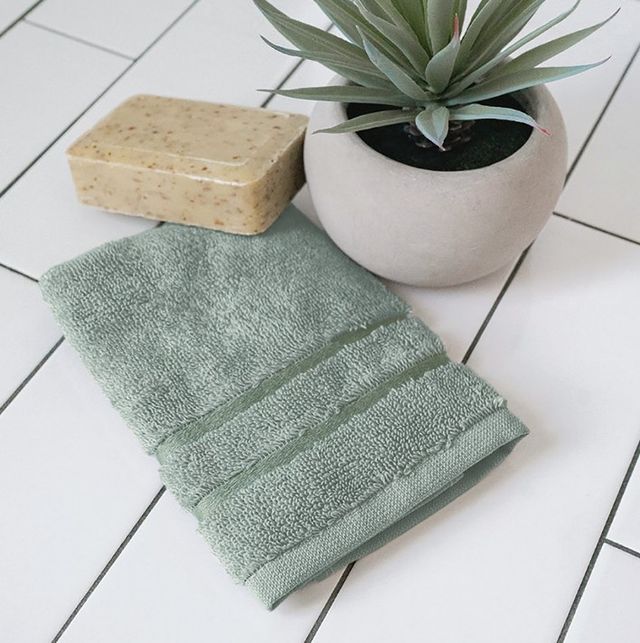 Cariloha Ocean Mist Viscose and Turkish Cotton Blend Washcloth-4