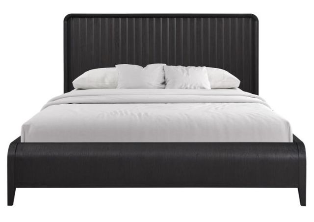 Bernards Elure Peppercorn Waterfall King Panel Bed-2
