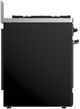 Ilve® Majestic III 30" Glossy Black Freestanding Dual Fuel Natural Gas Range with Triple Glass Door and Burnished Trim-4
