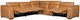 Hooker® Furniture MS Fresco 5-Piece Zen Caramel L-Shape 3-Power Reclining Sectional with Power Headrest-1