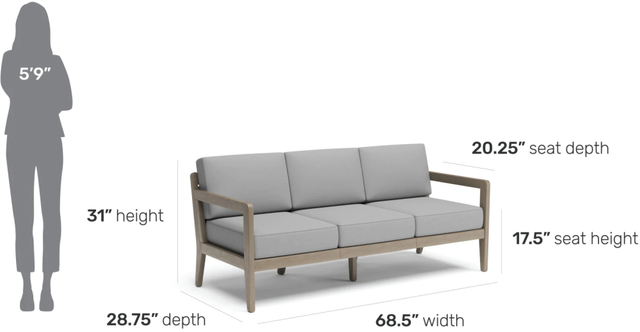 homestyles® Sustain Gray Outdoor Sofa-4