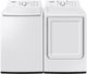 Samsung White Top Load Washer & Electric Dryer Laundry Pair-0
