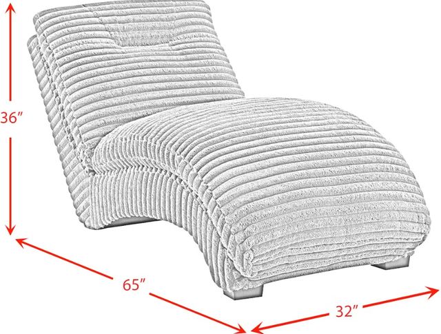 Elements International Dominick II Masis Black Chaise-2