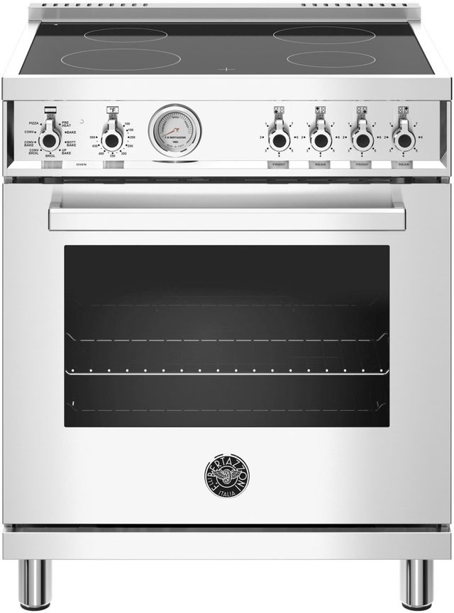 Bertazzoni Professional Series 30" Stainless Steel Free Standing Electric Range
