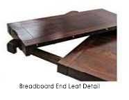 Members Amish Customizable Heritage Woodcrafters Settlers 42" x 72" Trestle Dining Table-1