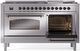 Ilve® Nostalgie II Series 60" Stainless Steel Pro Style Dual Fuel Range-3