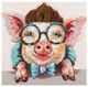 YHD Sophisticated Swine Wall Art-0