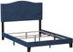 HH2 Home Kiley Blue/Beige Upholstered Queen Panel Bed-2
