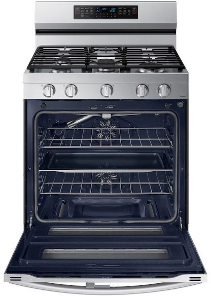 Samsung 30" Fingerprint Resistant Stainless Steel Freestanding Gas Range-2