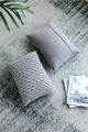 A & B Home Taupe 14"x20" Knit Throw Pillow-4