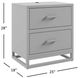 Jofran Inc. East Hampton Distressed Gray Nightstand-1