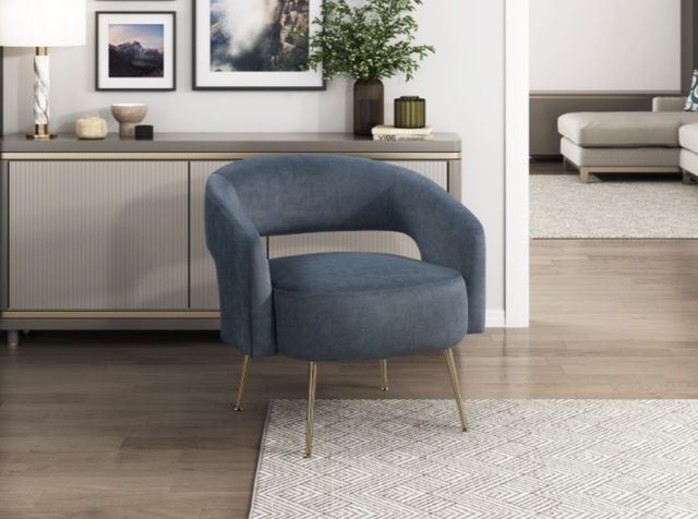 Homelegance® Roslyn Dark Gray Accent Chair-1