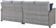 Signature Design by Ashley® Naples Beach 2-Piece Light Gray Fabric/Wicker Outdoor Sectional Loveseat-2