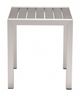 Zuo® Modern Cosmopolitan Brushed Aluminum Side Table-1