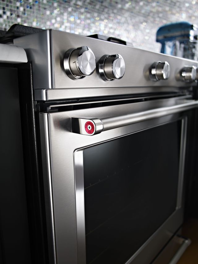 KitchenAid® 30" Stainless Steel Slide In Gas Range-4