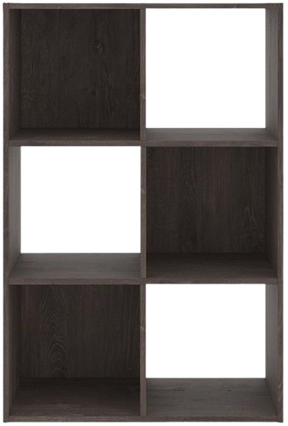 Signature Design by Ashley® Piperton Dark Charcoal Six Cube Organizer-1