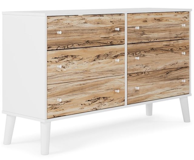 Signature Design by Ashley® Piperton 3-Piece Two-Tone Brown/White Queen Panel Platform Bed Set-2