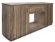 International Furniture Direct Mezquite Brown Fireplace TV Stand-0