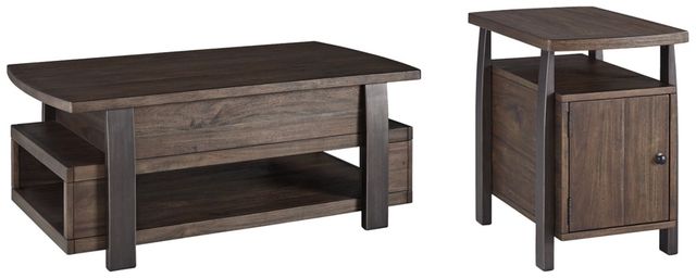 Signature Design by Ashley® Vailbry 2-Piece Brown Living Room Table Set-0