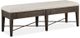 Magnussen Home® Westley Falls Graphite Bench with Upholstered Seat-3