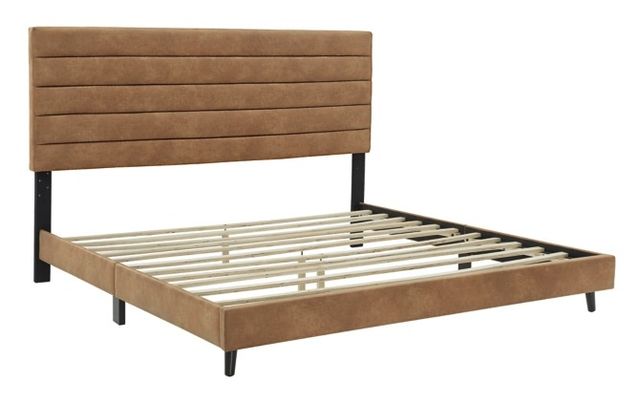 Signature Design by Ashley® Vintasso Brown King Upholstered Bed-0