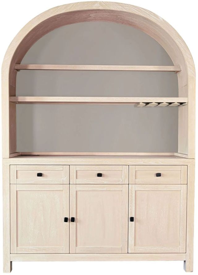 Sunny Designs™ Liz Bergen Oak Wine and Coffee Bar-2