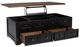 Signature Design by Ashley® Wildenauer Brown Lift Top Cocktail Table with Black Base-4