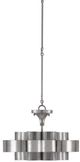 Currey & Company Grand Lotus Contemporary Silver Leaf Chandelier-1