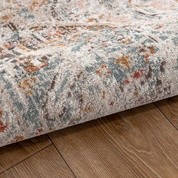 LR Home Antiquity Cream 5'x8' Area Rug-2