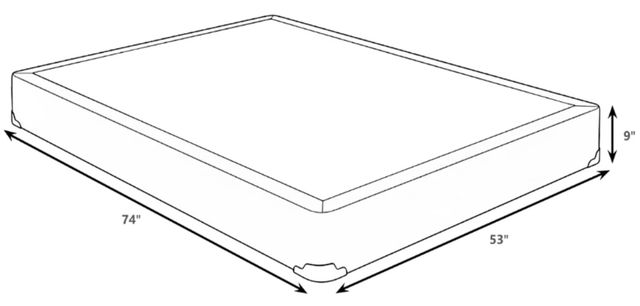 Coaster® Mercer Gray 9" Full Standard Box Spring Foundation-2