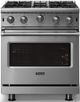 Viking® 5 Series 30" Stainless Steel Pro Style Natural Gas Range-3