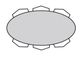 Bermex® Customizable Ceramic Glass Top Dining Table with Pepper Base -1