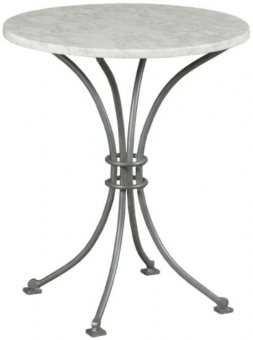 American Drew® Litchfield Dover White Chairside Table with Gray Base-0