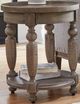 Null Furniture Aria Gray Wash Round End Table-0