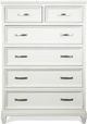Riverside Furniture Osborne Winter White 6-Drawer Chest-0