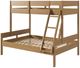Donco Kids Low Board Urban Oak Youth Twin/Full Bunkbed-2