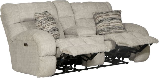 Catnapper® Ashland Buff Power Lay Flat Reclining Console Loveseat-2