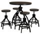 Powell® Haywood 5-Piece Black/Gray Round Bar Table Set-0