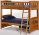 Night & Day Furniture™ Cinnamon Medium Oak Twin/Twin Bunk Bed-0