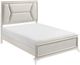 Homelegance® Audra Gold/White California King Upholstered Panel Bed-0