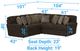 iAmerica Hercules Chocolate 2 Piece Sectional-2