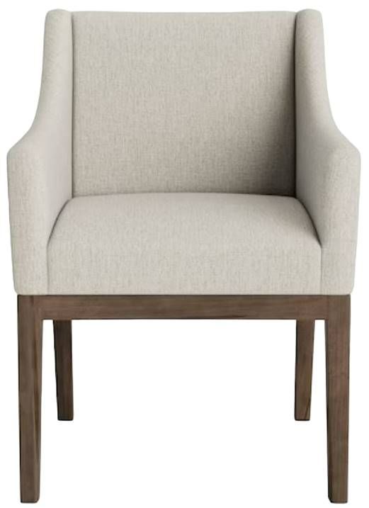 Bassett® Furniture Customizable BenchMade Holt Maple Upholstered Dining Arm Chair-0