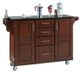 homestyles® Create-a-Cart Black Granite/Cherry Kitchen Cart-2