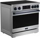 Thor Kitchen® Gordon Ramsay Collection 36" Stainless Steel Pro Style Induction Range with Tilt Panel Touch Control and Blue Trim-2