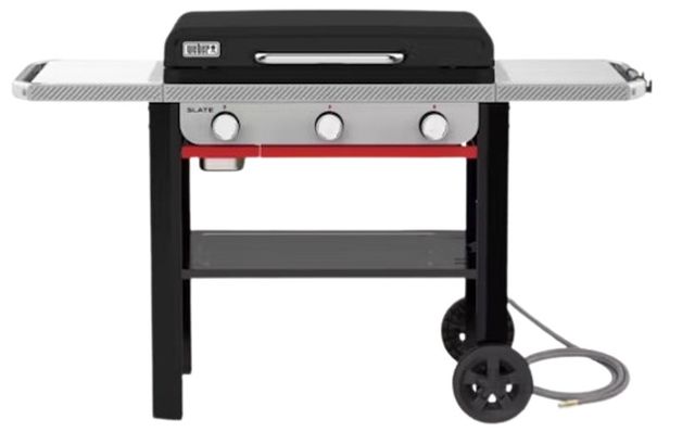 Weber® Slate® 28" Black Rust-Resistant Natural Gas Outdoor Griddle-0