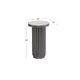 Bassett Mirror Dillon Antique Zinc/White Accent Table-2